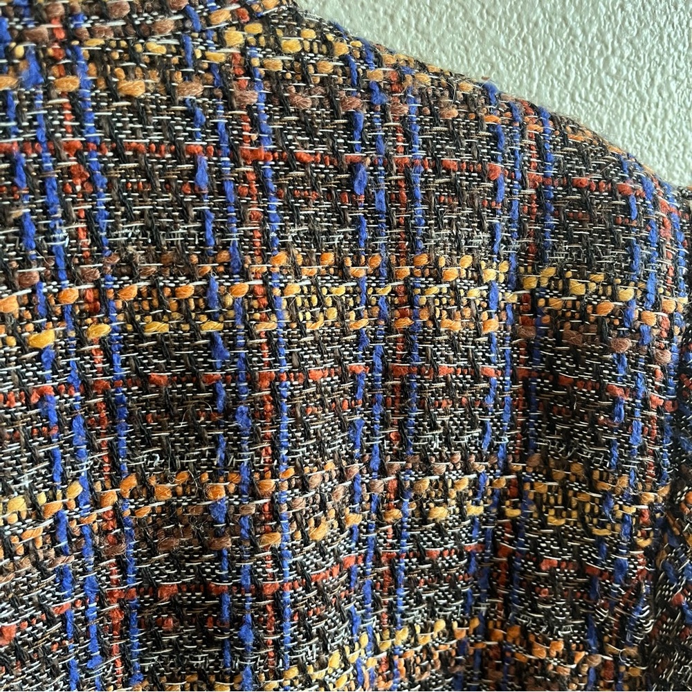 Jessica London Multicolor Tweed Blazer with Fringe - Picture 9 of 13